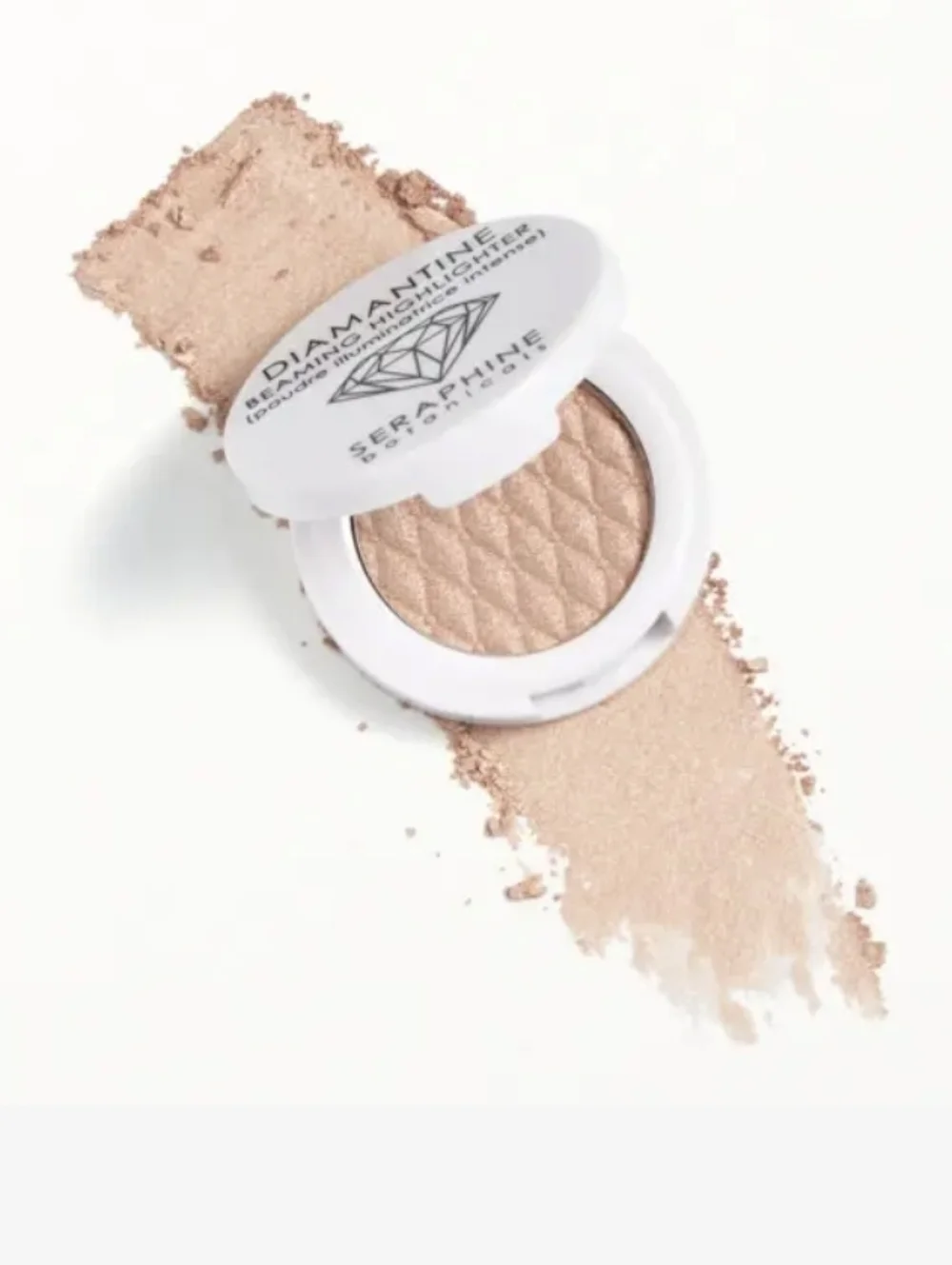 Seraphine Botanicals Diamantine Beaming Highlighter: Oyster, .07oz (Travel), NIB - Picture 2 of 6